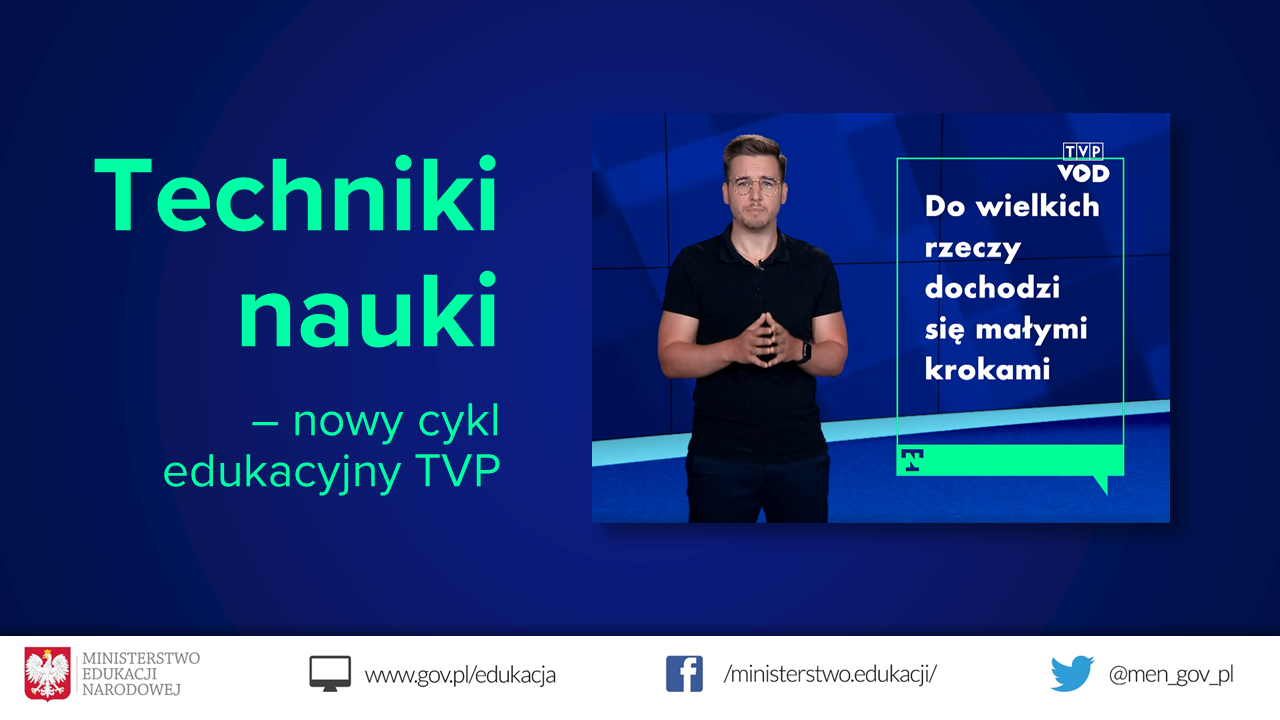 Techniki nauki – nowy cykl edukacyjny TVP VOD